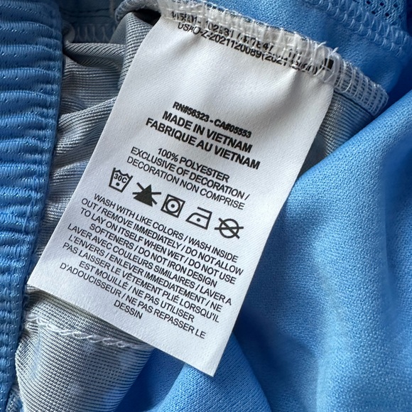 Nike Baby Blue Loose Fit Above Knee Length Mens Sz XXL - Picture 9 of 10